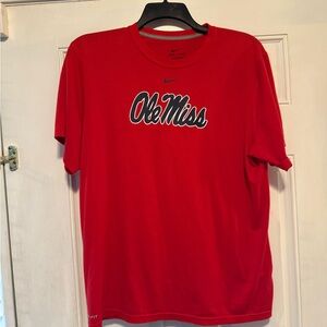 Nike Red Ole Miss Short Sleeve Tee